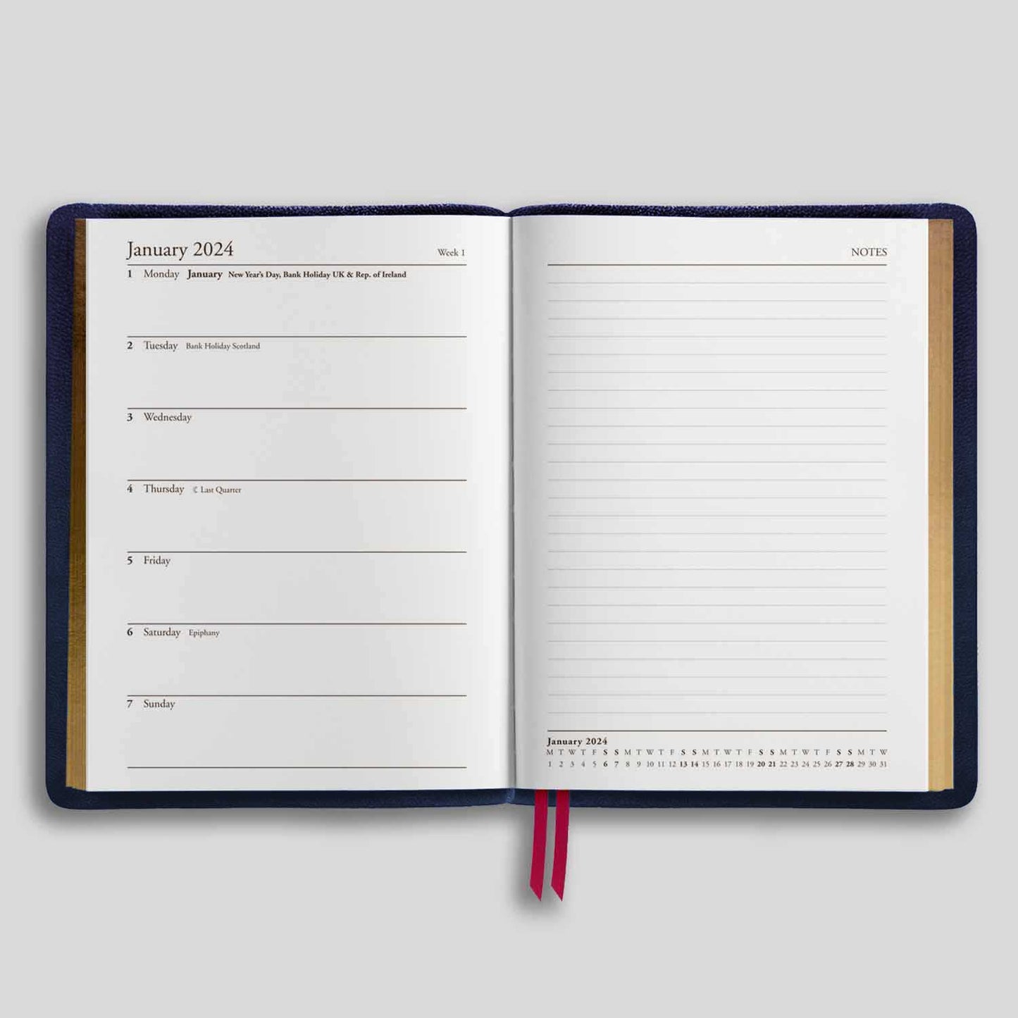 807G | Midsize Bath Week to view Diary 2024 PRE ORDER