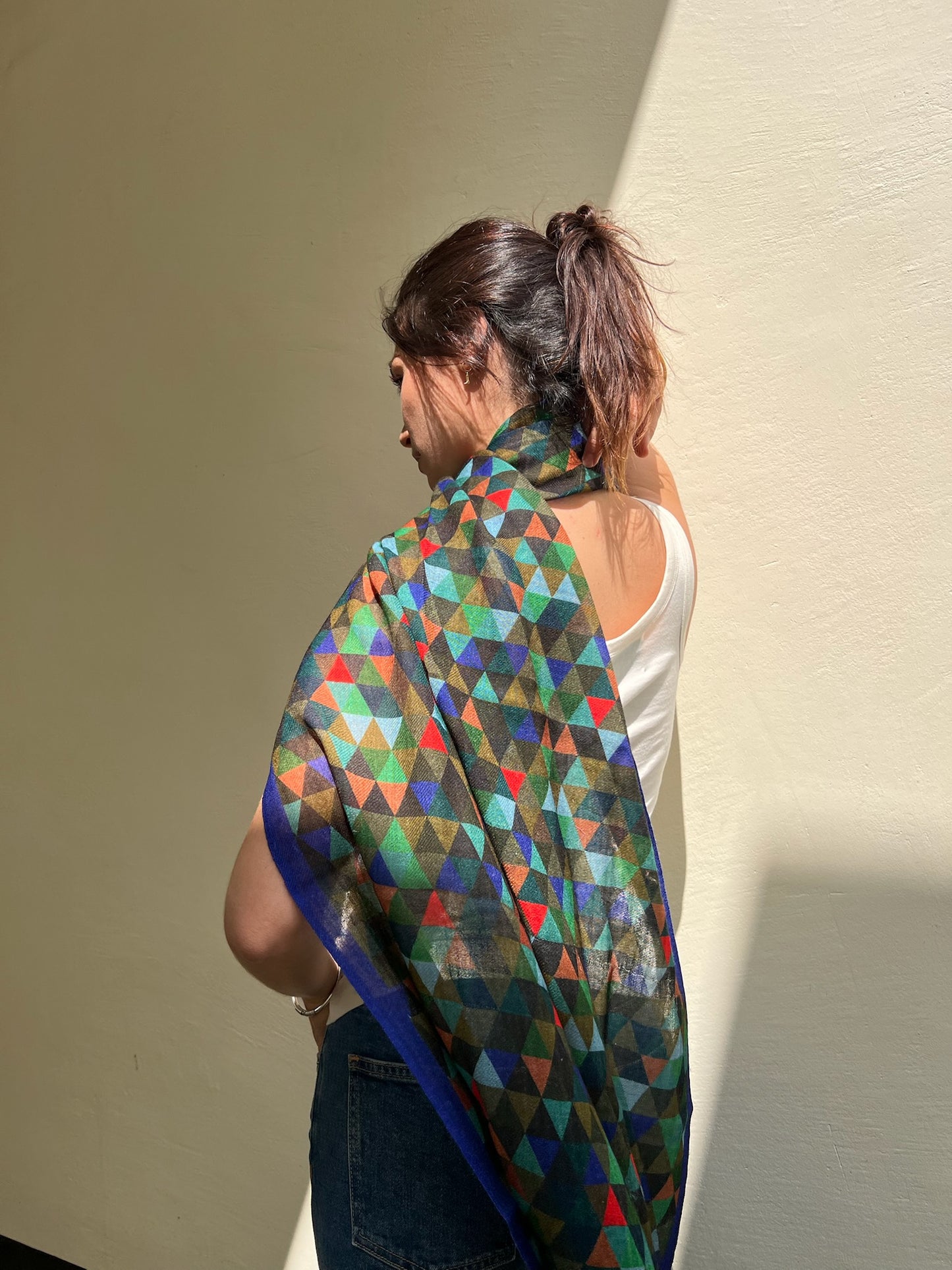 SCARF19687 | Geometric Print Scarf - Pre Order