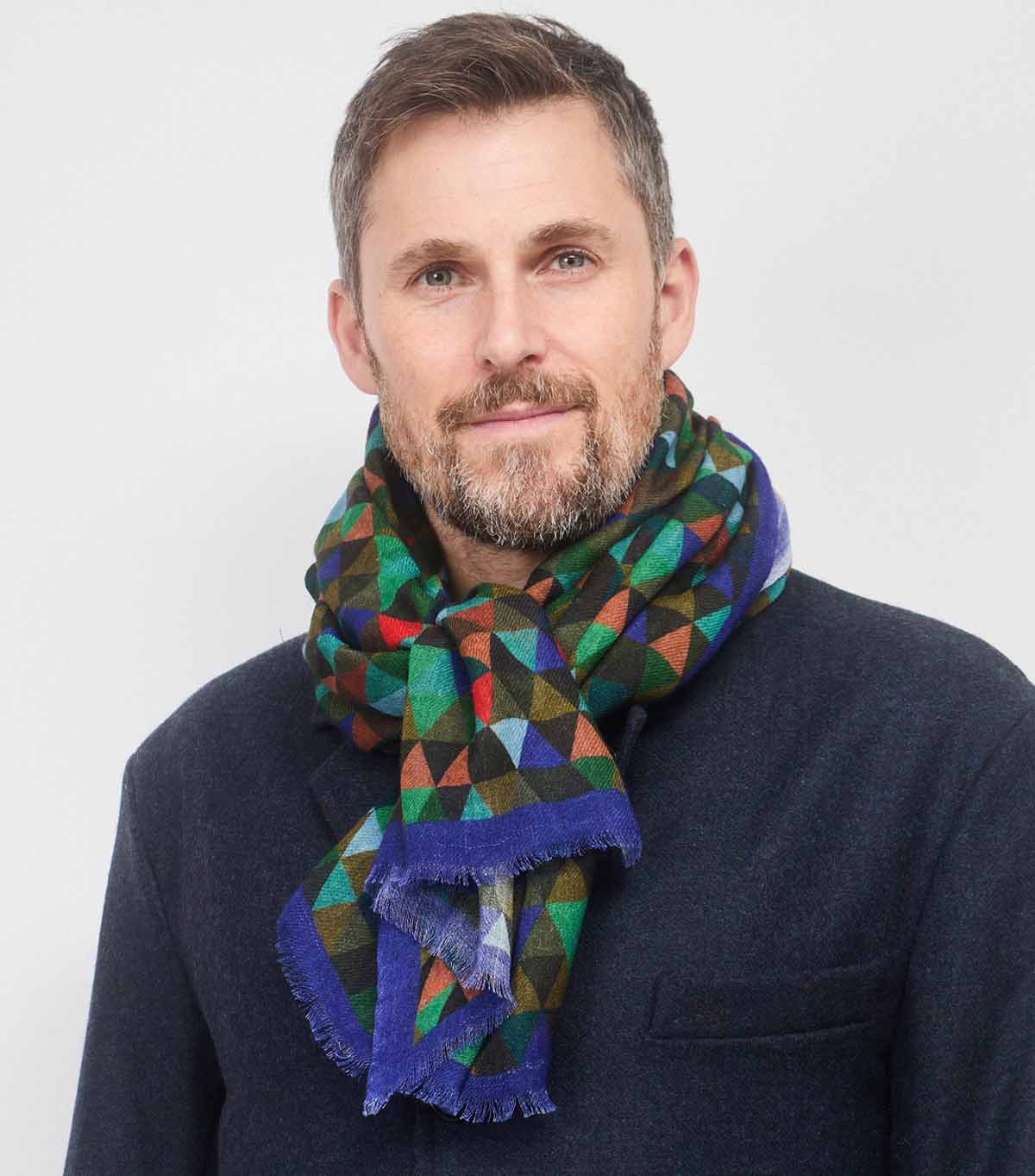 SCARF19687 | Geometric Print Scarf - Pre Order