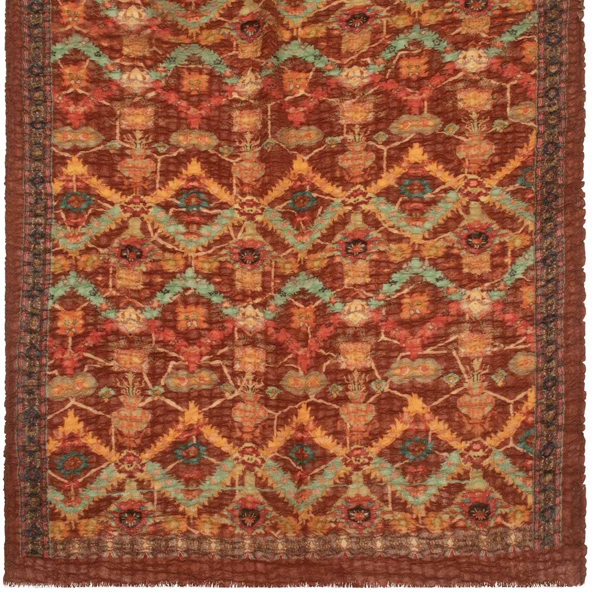 SCARF18504 | Kilim Print Crinkle Scarf - Pre Order
