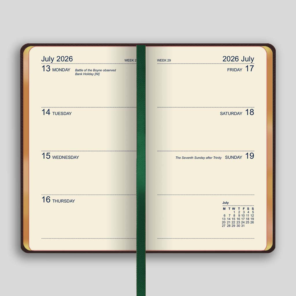 373UG | Canterbury Week-to-view Diary 2026 - Pre Order