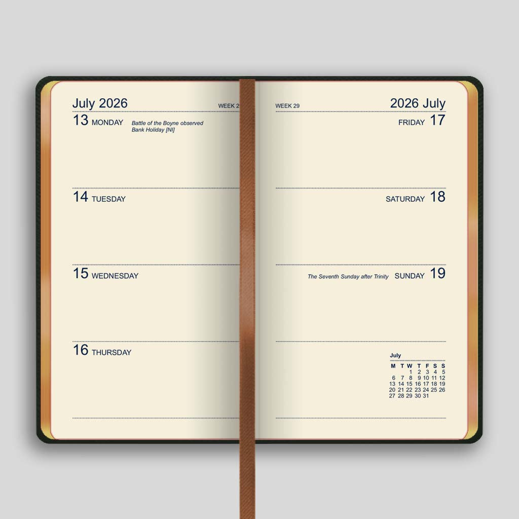 373UG | Canterbury Week-to-view Diary 2026 - Pre Order