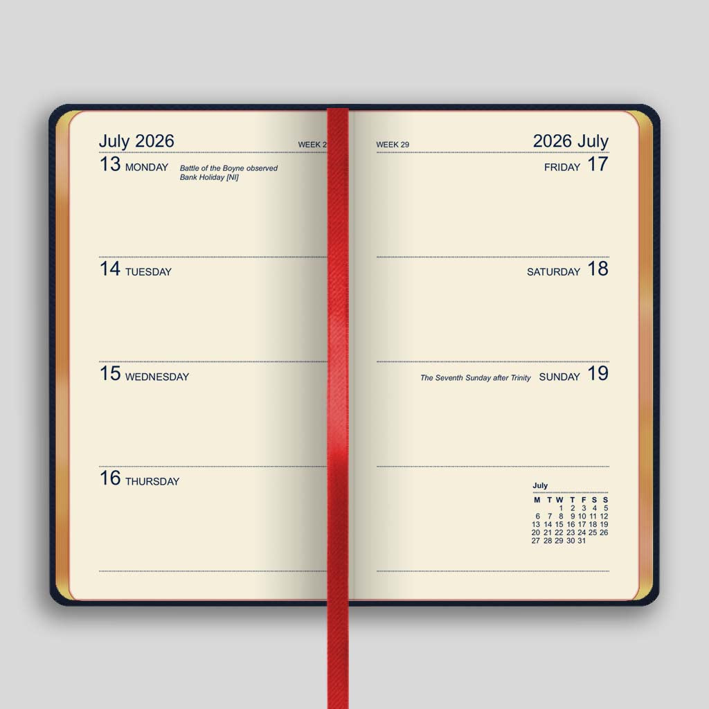 373UG | Canterbury Week-to-view Diary 2026 - Pre Order