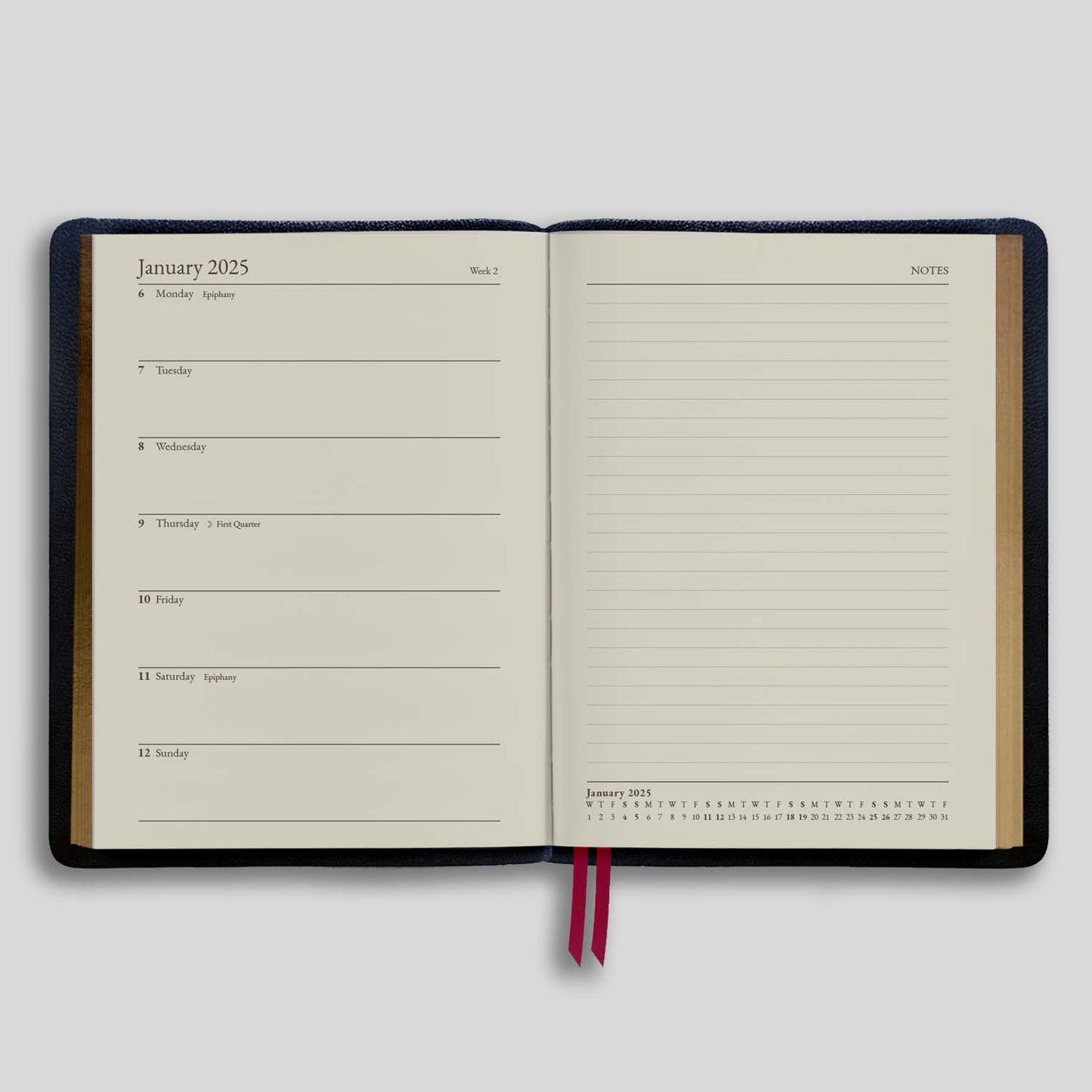 807G | Midsize Bath Week to view Diary 2025 - Pre order