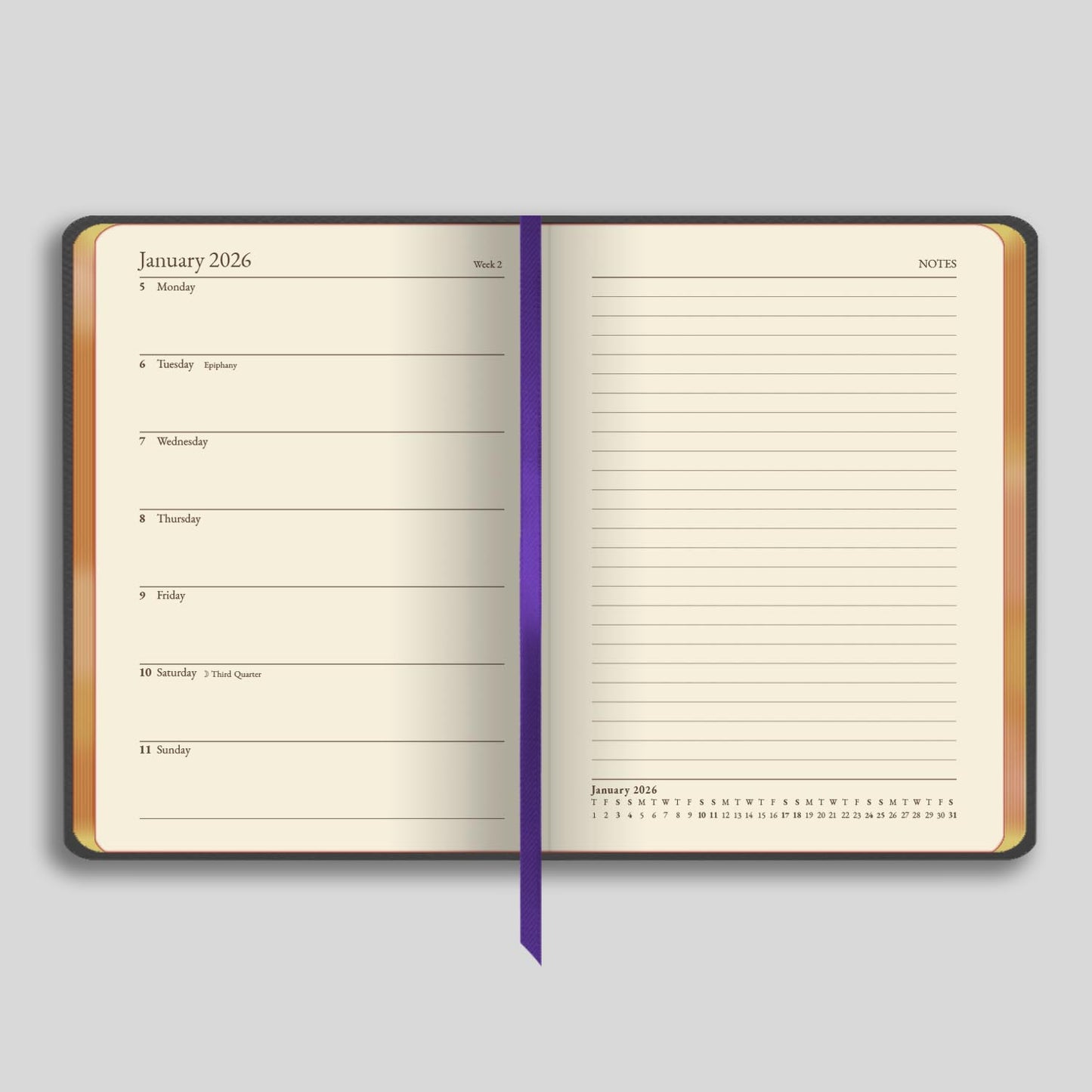 807G | Bath Midsize Week-to-view Diary 2026 - Pre Order