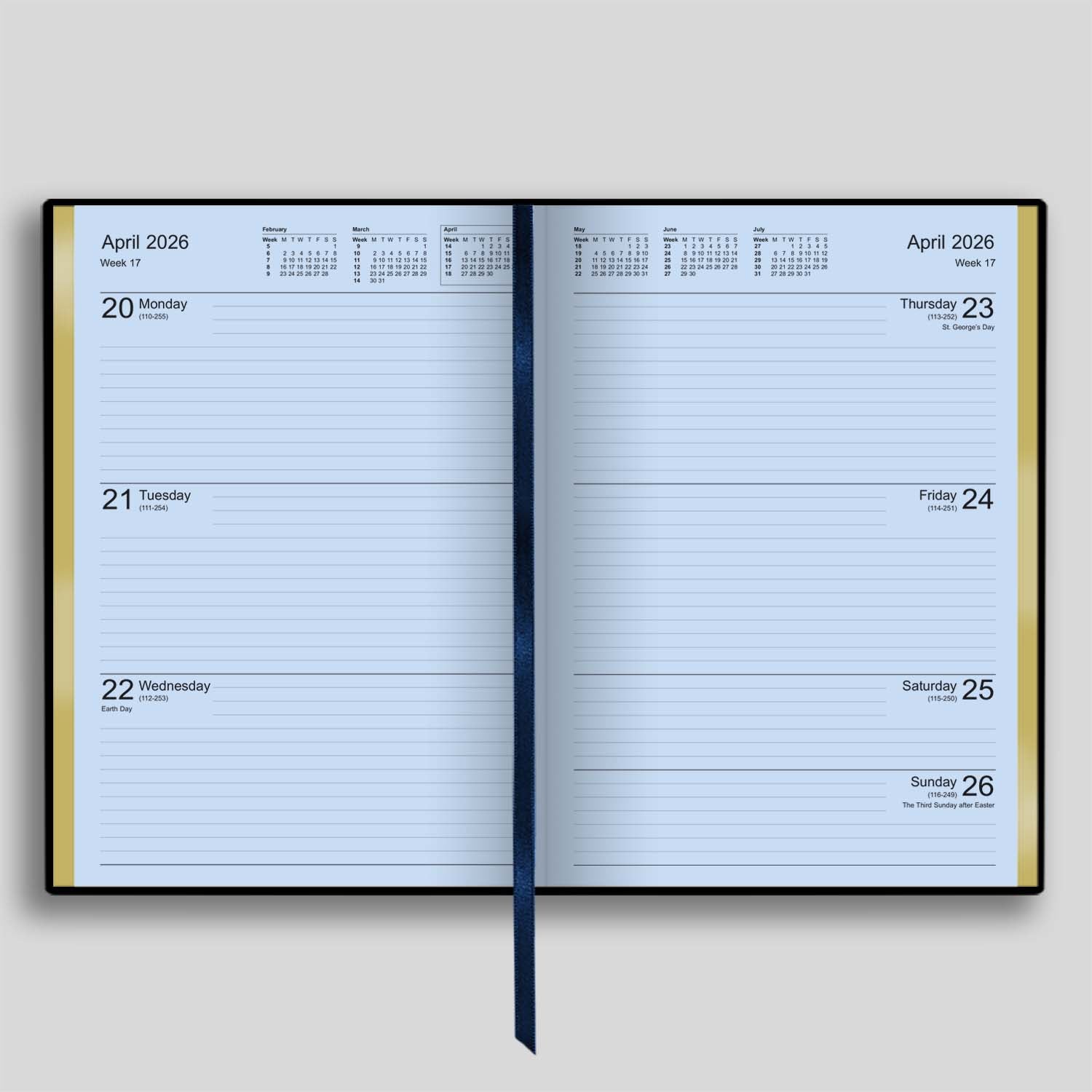 A53C | Chelsea Week-to-View Crocodile Print Diary 2026