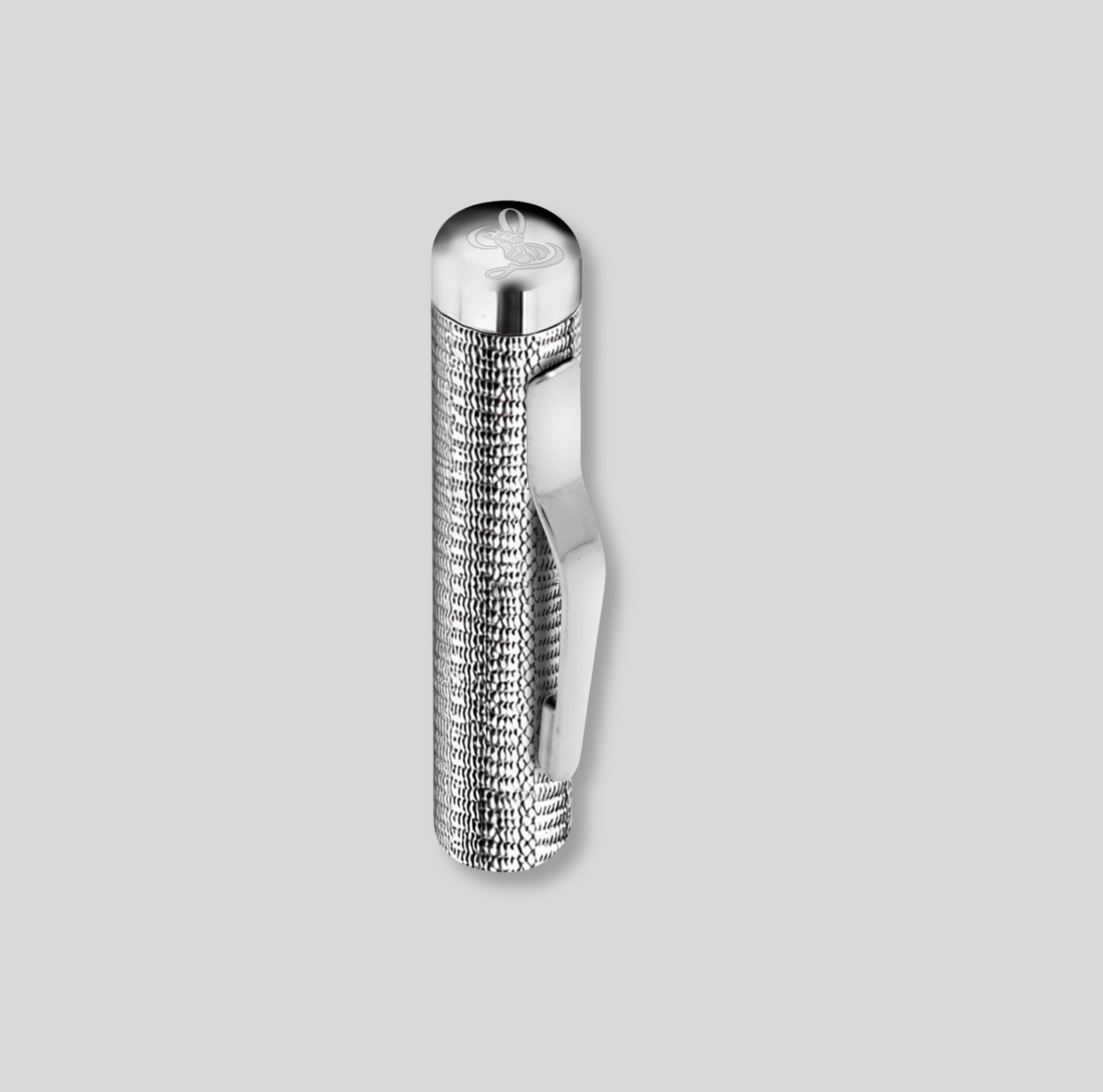 WM4ET/LS | Mayfair 925 Sterling Silver Fountain Pen - Hand Engine-Turned Barleycorn Guilloché
