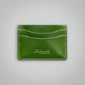 Green Bridle Leather Double Sided Cardholder