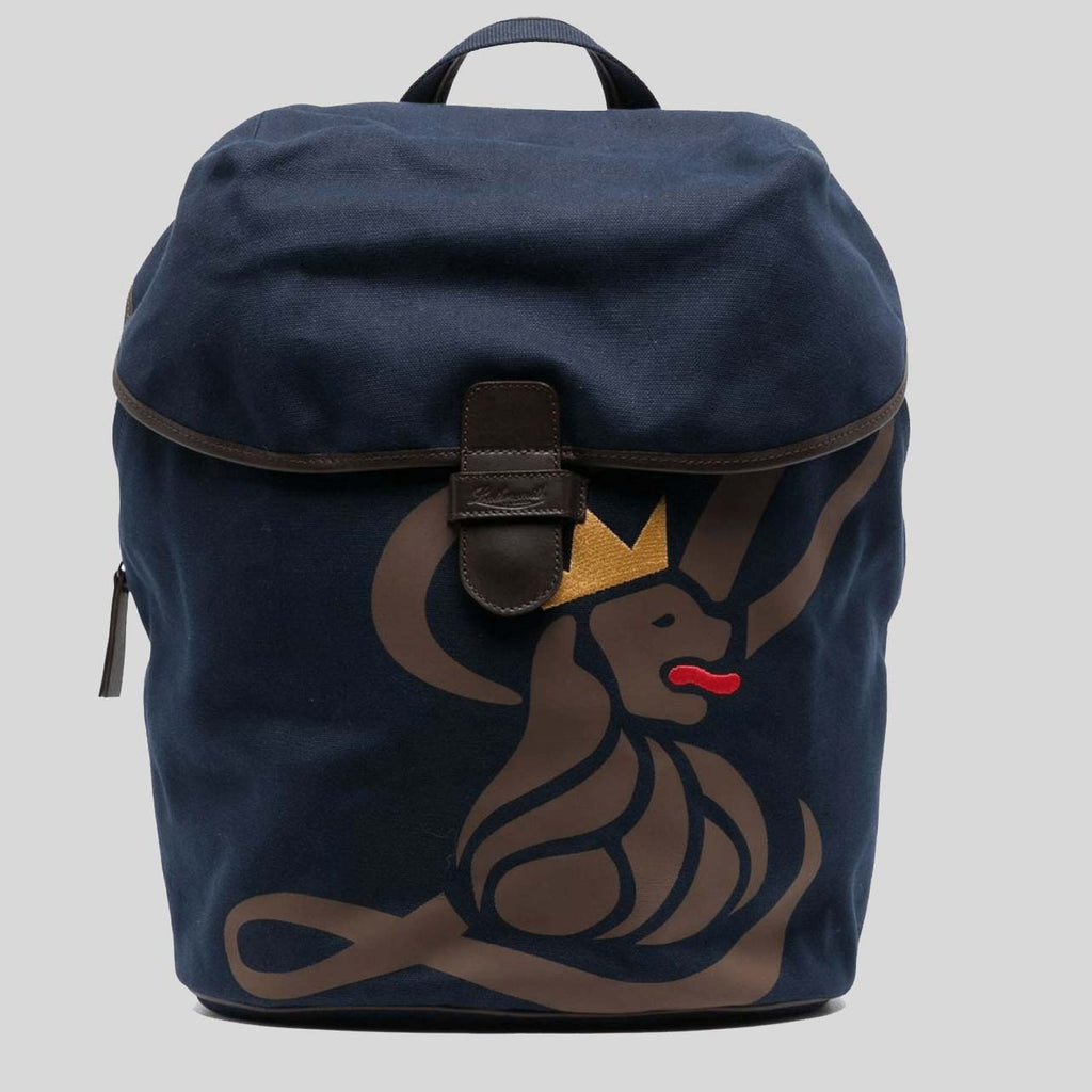 BKEMB | Embroidered Canvas Lion Backpack