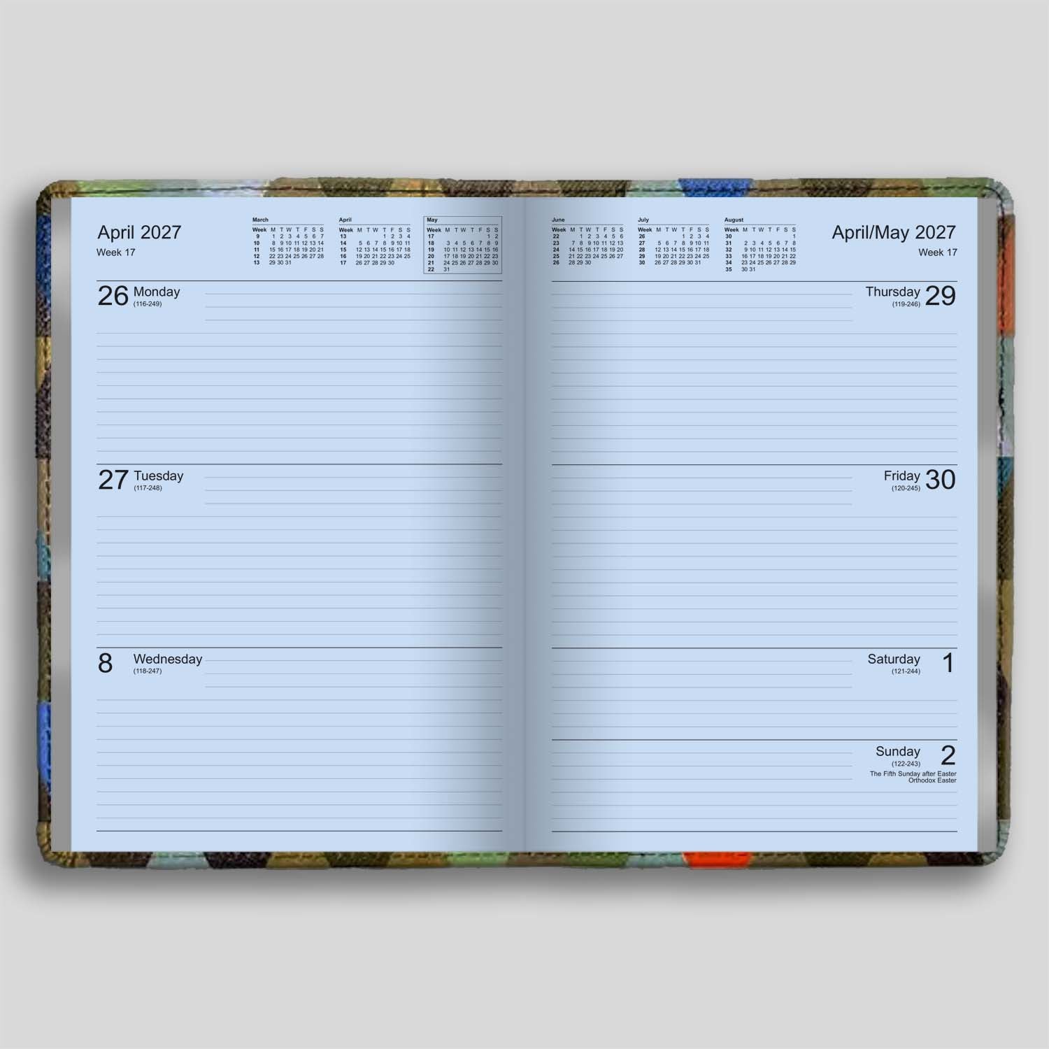 RWA53GP | Geometric Cover and Week-To-View Diary 2027 - Pre Order