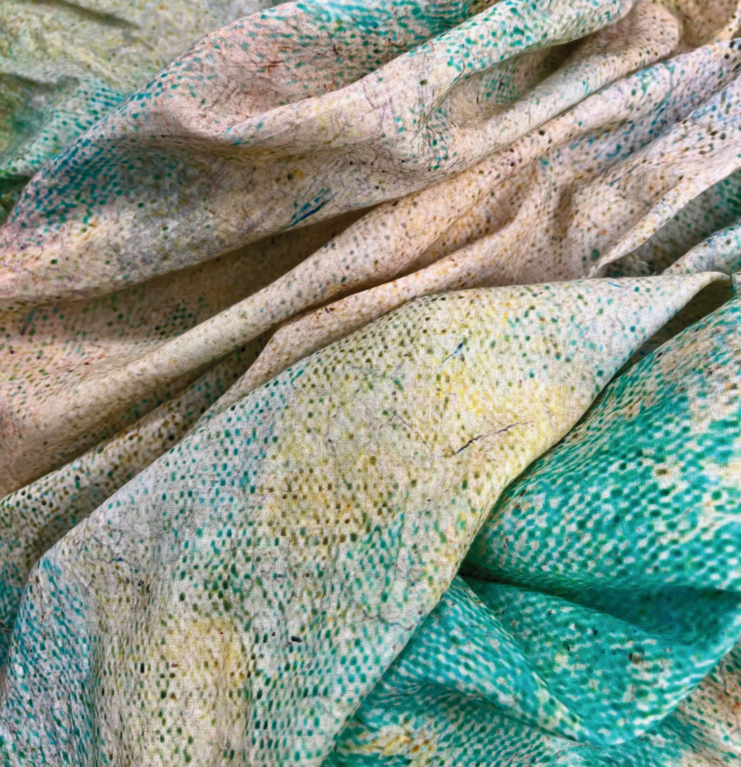 SCARF19780 | Faded Meadow Cashmere Mix Printed Scarf