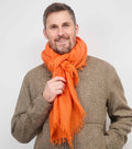 SCARF18991 | Orange Textured Wool Scarf