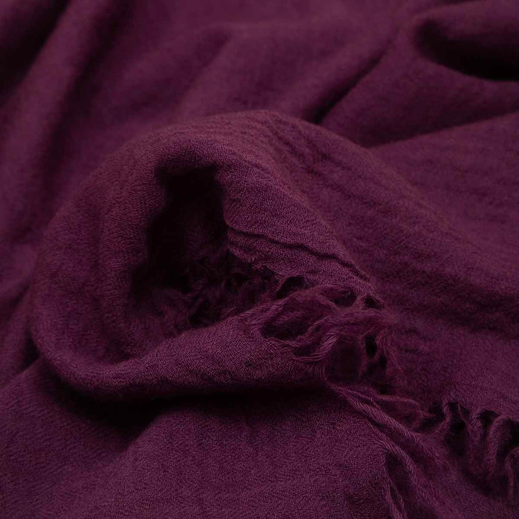 SCARF18991 | Purple Textured Wool Scarf