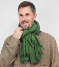 SCARF18991 | Forest Green Textured Wool Scarf