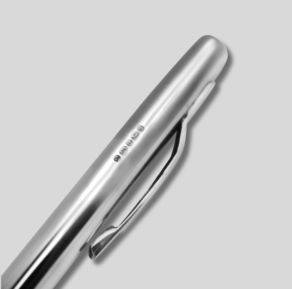 WM2/LS | Regent 925 Sterling Silver Twist-Action Ballpoint Pen – Plain Finish