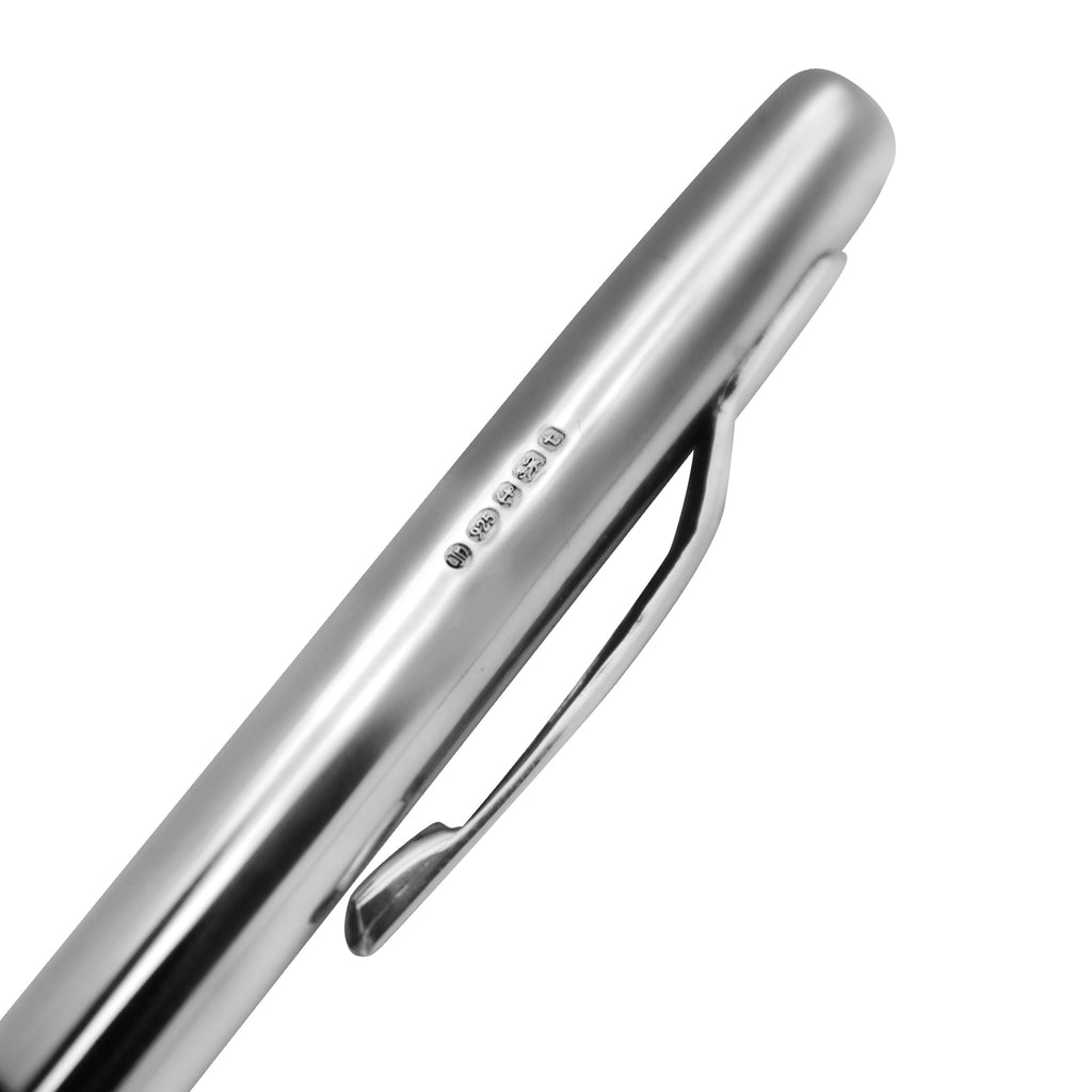 WM2/LS | Regent 925 Sterling Silver Twist-Action Ballpoint Pen – Plain Finish (Pre-Order)